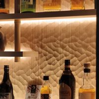 Really love this wooden work at UNO RAMEN - Sanjo in Kyoto