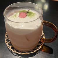 Sakura cocktail- delicious  at UNO RAMEN - Sanjo in Kyoto