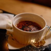 Creme brulee at UNO RAMEN - Sanjo in Kyoto