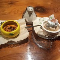 Creme brulee (Yuzu) and Ice cream (cookies and cream) at UNO RAMEN - Sanjo in Kyoto