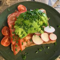 Avocado toast at Od Jajka Do Jablka in Krakow