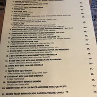 Menu at Od Jajka Do Jablka in Krakow