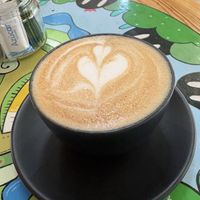 Latte con leche de coco  at Maco Cafe in Queretaro