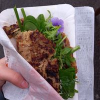 vegan galette 3€ at Marché de Céret in Ceret