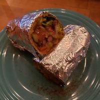 A vegan burrito created for me. at Cantina23 in Hiroshima