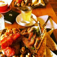 Big Brekky and Hot Apple at Bliss Organic Garden Cafe in Adelaide