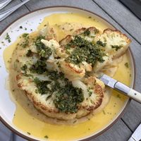 Cauliflower steak w/ leek purée   at Viva in South Padre Island