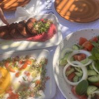 Fava bean hummus and chips   at Noma - Latchi in Paphos