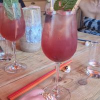 Lychee spritz at Ryžių Jūra in Vilnius