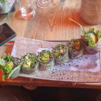 Mango summer rolls at Ryžių Jūra in Vilnius