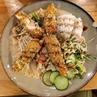 Green rice tofu mit Erdnusssauce at Asia Havel in Dallgow-doeberitz