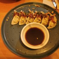 Gyozas de verduras at Pura Kixen in Carballo