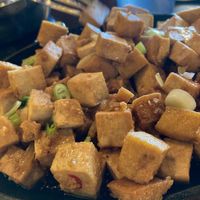 
Ginataang Gulay - coconut milk and ginger stew with squash and green beans and tofu as an add-on.
 at Tita Flora's in Independence