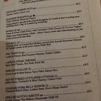 Menu with clearly marked vegan options at Hopper Joint in Prahran