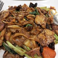 Black Kway Tiao, Malay Fried noodle and Chicken rice at e Veg - 益素食 - Sembawang in North Singapore