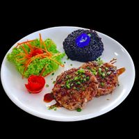 Vegetarian patties. Also available in the vegetarian burger. at Samlee's Garden in Pakxe