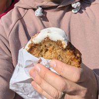 Large slice of carrot cake at Deja Brew Coffee Box - Kiosk in Shefford