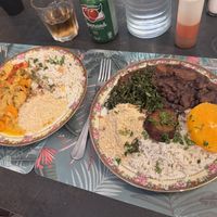 Moqueca (left) and Feijoada (right)  at Vêjé Viver Bem  in Nice