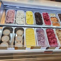 Helt vegansk glass at Frosta Deli in Hoeoer