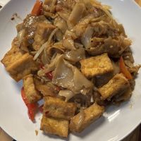 Drunken noodles with tofuu  at Hope Cafe  in Durham