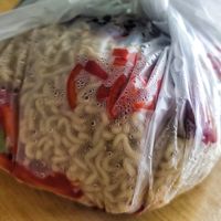 Take away White kolo mee at Fu Sheng Vegetarian - 福升素食  in Kuching