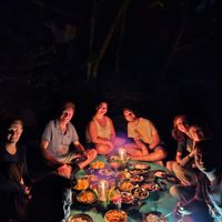 Evening meal   at Sumatra Orangutan Explore in Bukit Lawang