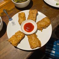 Fried tempeh  at Sumatra Orangutan Explore in Bukit Lawang