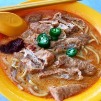 Vegetarian Laksa at Kwan Tzi Zhai Vegetarian Cuisine 觀自齋 - Geylang in Central Singapore