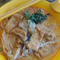 Laksa with lots of tofu, only $3 too I think at Kwan Tzi Zhai Vegetarian Cuisine 觀自齋 - Geylang in Central Singapore
