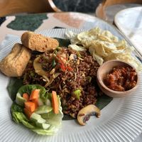 Vegan fried ricee  at Hause Rooftop Senopati in Jakarta