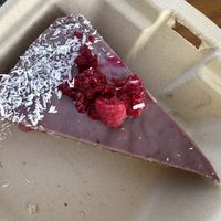 Vegan blueberry-lime cheesecake   at Healthy Being Juicery in Jackson