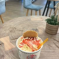 veganes Spaghettieis  at Eiscafé Krönchenkugel in Siegen