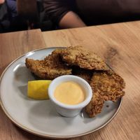 Shroom nuggets at Oh My Vegan in Madrid