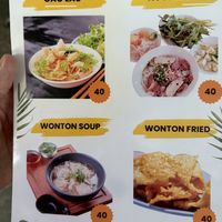 Menu  at Quan Chay Tinh Kim Thuy in Hoi An