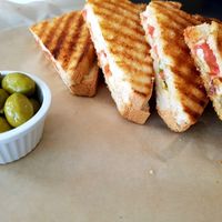 Vegan toast at Albi in Tel Aviv