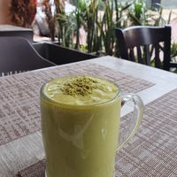 Vegan Avocado Orange Juice at Lebanon Restaurant and Sweets in Agadir