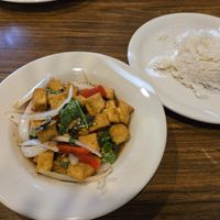 Pad Tofu Basil at Thai Kitchen in Austin