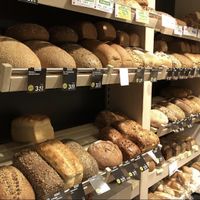 There fresh baked bread (not from the same location) at EkoPlaza in Emmen