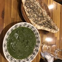 Palak with Sesame Naan  at VOG Kyoto in Kyoto