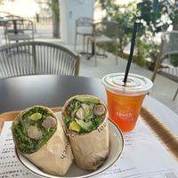 American Caesar Wrap
with grilled chicken, avocado, and quinoa🥑🌯 at Touch Cafe in Tomigusuku