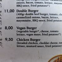 Menu at Seasons in Crete