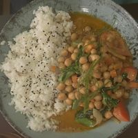 Red Thai curry  at Heal-thy in Torrevieja