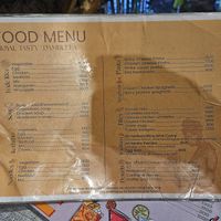 Menu at Royal Tasty Cafe in Dambulla
