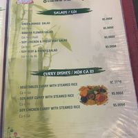 Menu  at Tịnh Tâm Vegan in Hue