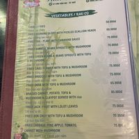 Menu  at Tịnh Tâm Vegan in Hue