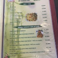 Menu  at Tịnh Tâm Vegan in Hue