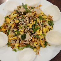 Jackfruit dish.  We all loved it at Tịnh Tâm Vegan in Hue