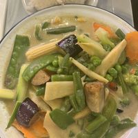 Green curry with vegetable   at Spice and Dice in Towson