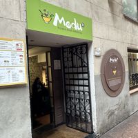 Entrance  at Cafe Modu  in Barcelona