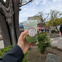 iced matcha latte at HiKESHi SPiRiT OTO-GUMI - 火消魂音組 in Tokyo